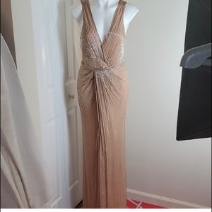 PARKER BLACK EMBELLISHED GOWN